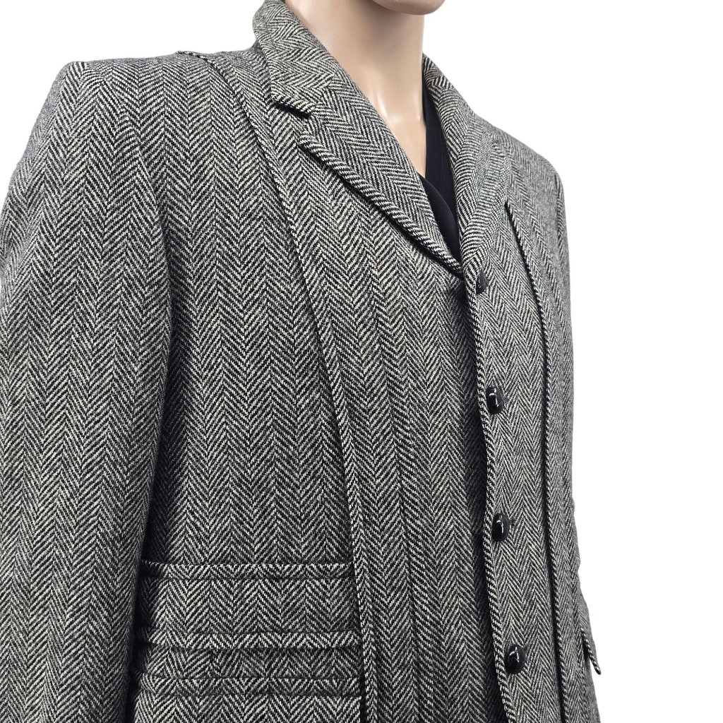 Vintage Hamilton Mens Herringbone Tweedtailored Wool Jacket 40s